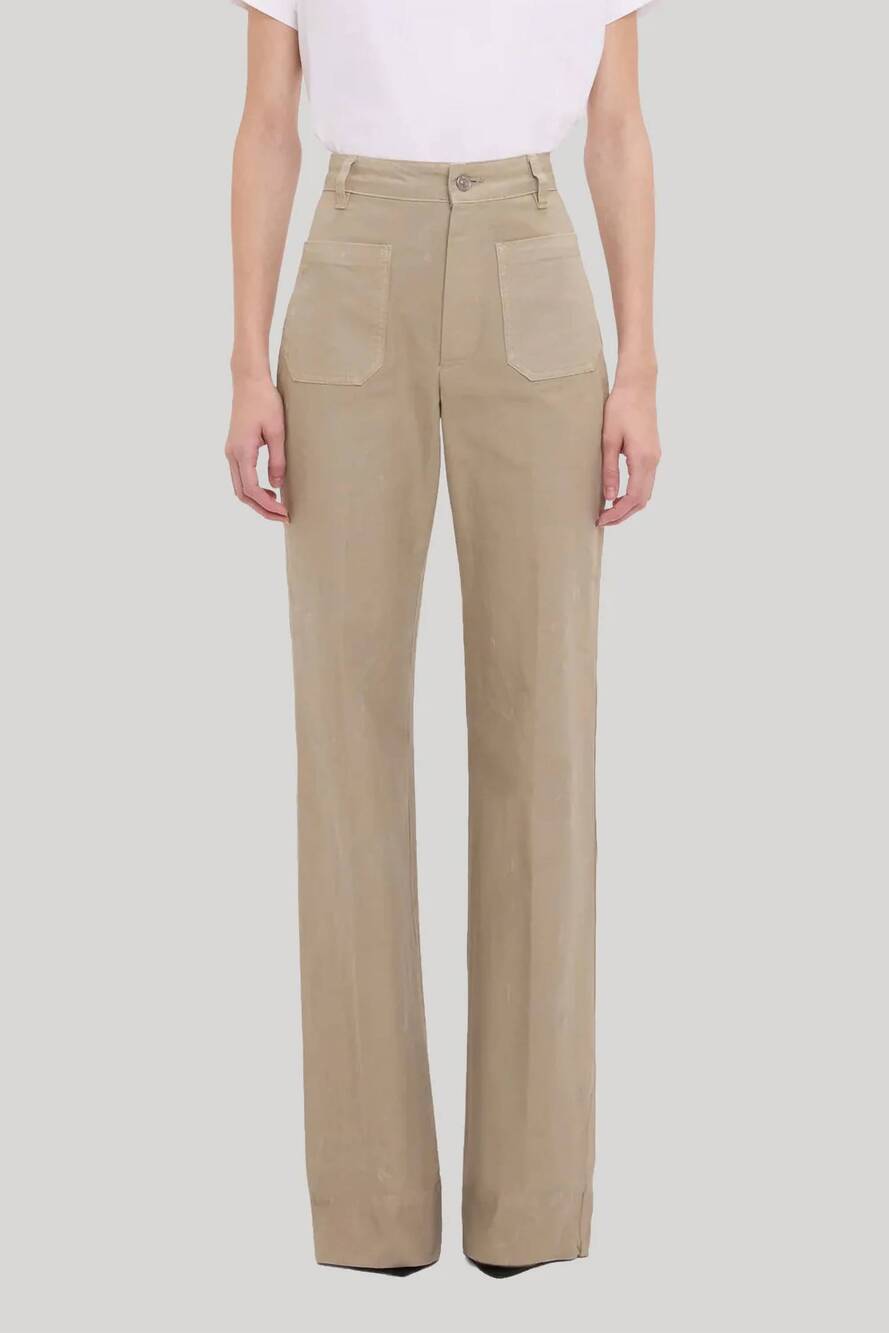 NEW VICTORIA BECKHAM alina jean in stone grey